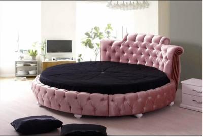 Lit rond rose avec matelas